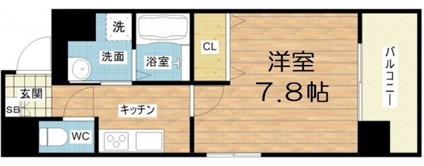 サムティ上町台龍造寺の物件間取画像